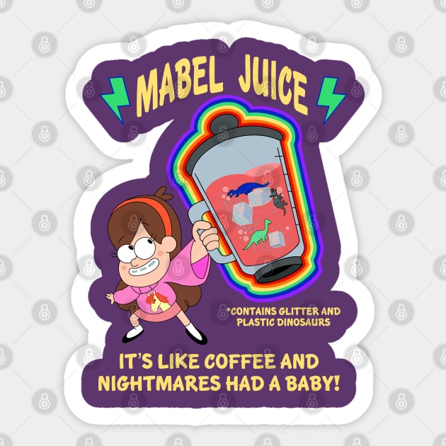 Mabel Juicing Sticker by seamustheskunk